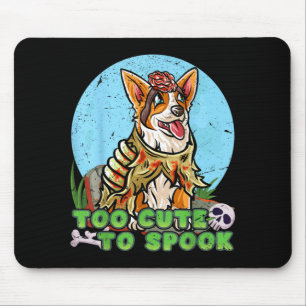 Corgi Happy Halloween Costume Zombie Mouse Pad