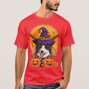 Corgi Happy Halloween Funny Halloween Dogs Lover - T-Shirt