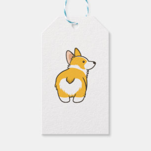 Corgi Heart Butt  Gift Tags