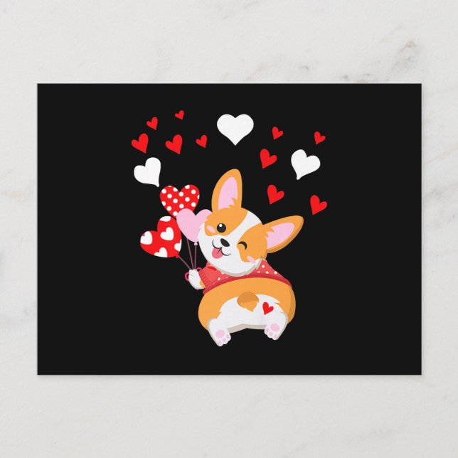 Corgi Heart ,Guess What Corgi Butt Postcard (Front)