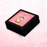 Corgi Holding A Heart  Gift Box<br><div class="desc">This adorable Corgi is carrying a heart with stars around it. A wonderful jewellery box as  great gift for your Corgi Mum,  yourself or Corgi lover.</div>