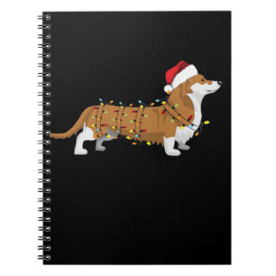 Corgi Holiday Christmas Light Essential T-Shirt Notebook