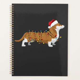 Corgi Holiday Christmas Light Essential T-Shirt Planner