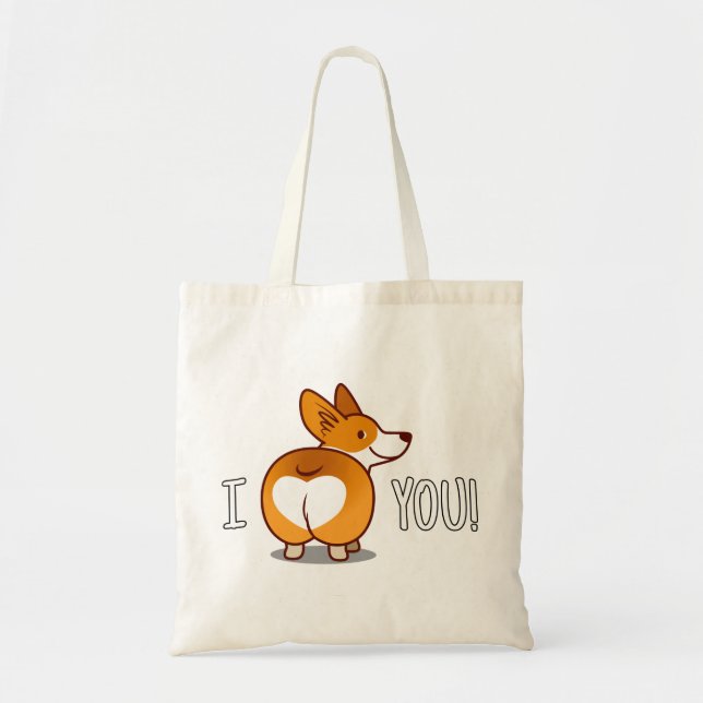 Corgi - I love you Tote Bag (Front)