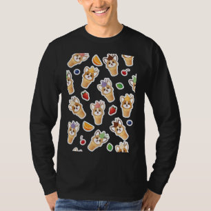 Corgi Ice Cream Cone Pattern T-Shirt