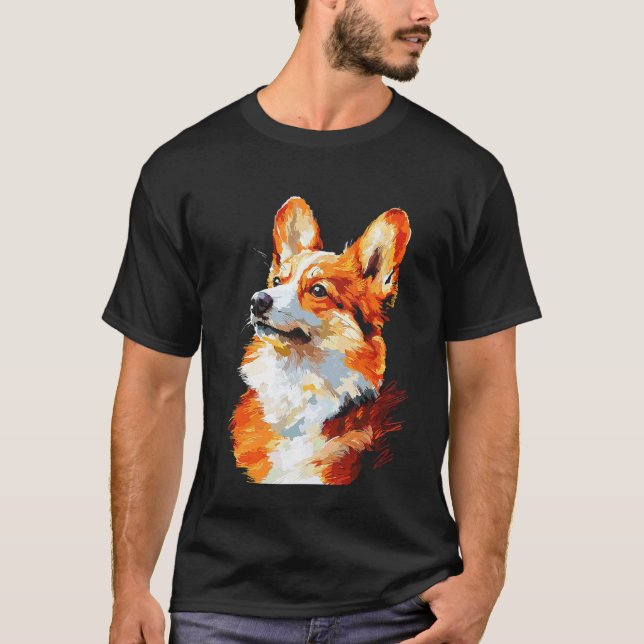 Corgi Impressionist T-Shirt (Front)