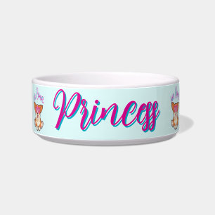 corgi in love Ceramic Pet Bowl