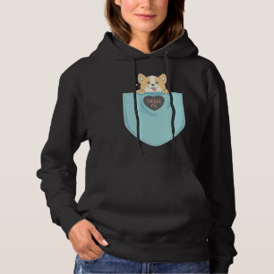 Corgi In Pocket Corgi Mum Hoodie
