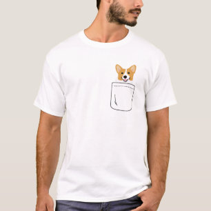 Corgi In Pocket Cute Puppy Dog Animal Lover Gift T-Shirt