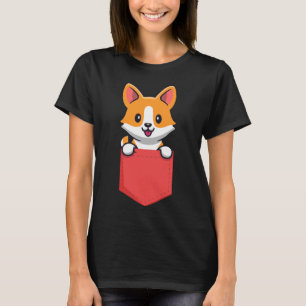 Corgi In Pocket Pocket Tee Corgi Corgi Cute Corgi