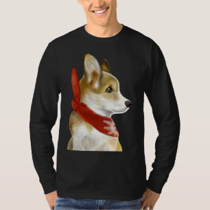 Corgi In Red T-Shirt