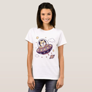 Corgi in Space T-Shirt