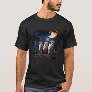 Corgi In Space With Doughnuts Cute Corgi Boys Girl T-Shirt