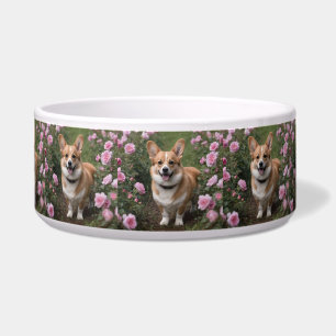 Corgi In The Pink Roses,