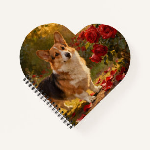 Corgi in the Roses V Notebook