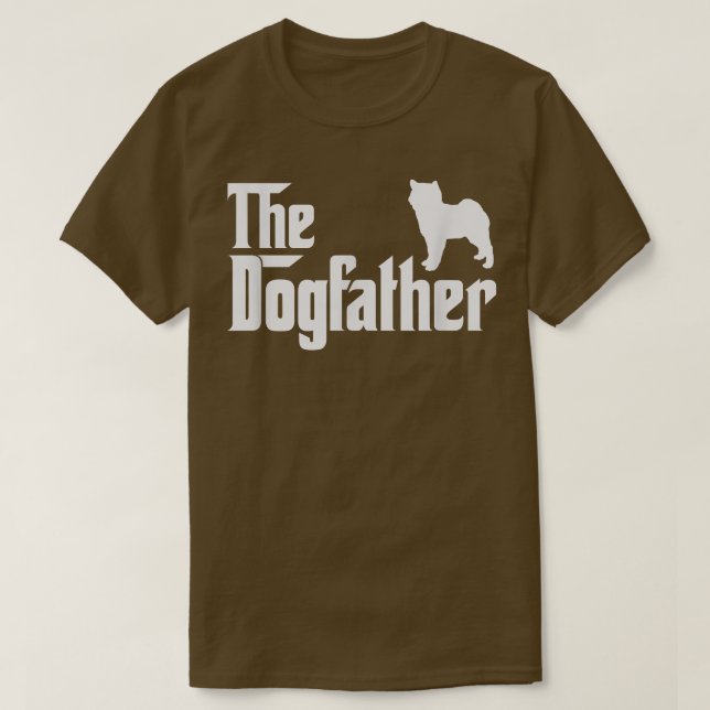corgi inu DogFather Funny Dog Dad  T-Shirt (Design Front)