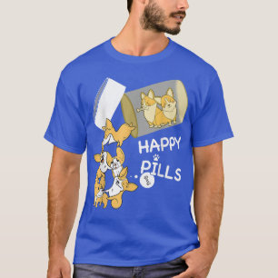 Corgi is my happy pills funny tee for dog lover pu