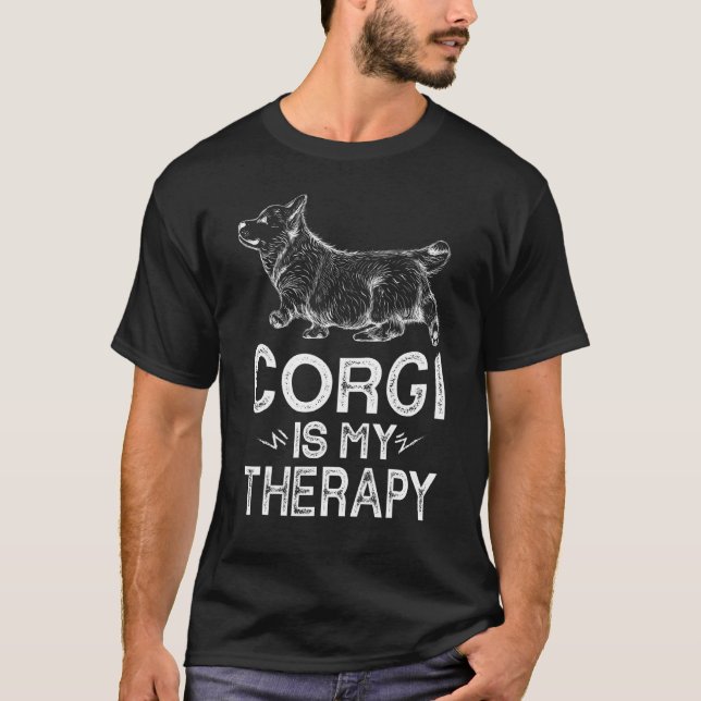 Corgi Is My Therapy T-Shirt (Front)