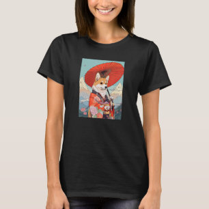 Corgi Kimono Funny Dog Geisha T-Shirt