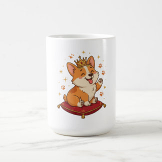 Corgi King Mug Cute Corgi Lover Gift Royal Crown