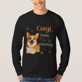 Corgi Kisses Fix Everything 1249 T-Shirt