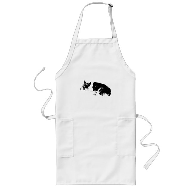 Corgi Kitchen Line Long Apron (Front)