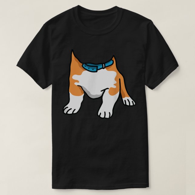 Corgi Lazy Halloween Costume Funny Dog Puppy Doggi T-Shirt (Design Front)