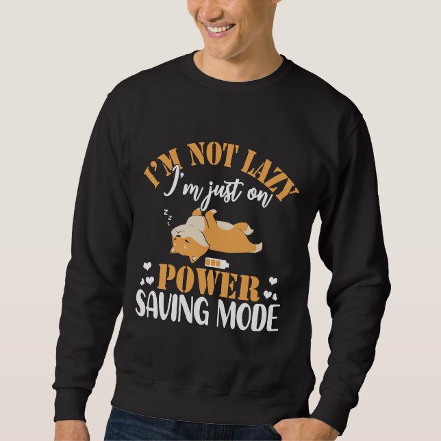 Corgi Lazy Sleeping Dog  Funny Sweatshirt (Front)