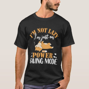 Corgi Lazy Sleeping Dog  Funny T-Shirt