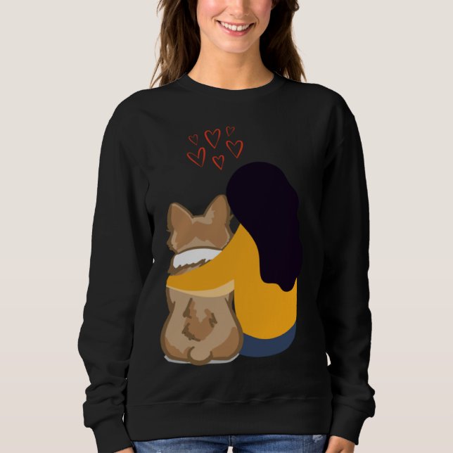 corgi life corgi sweatshirt (Front)