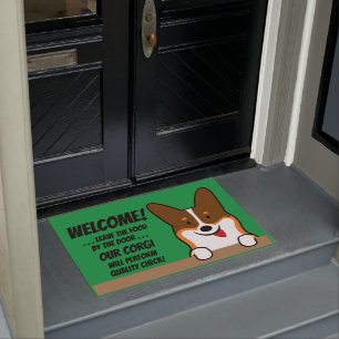 Corgi Life   Door Mat   Tricolor   v1