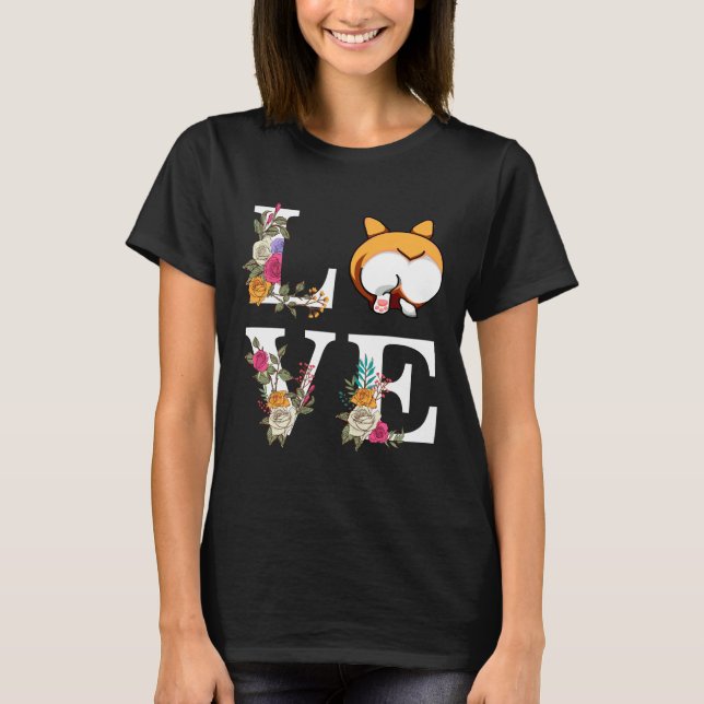 Corgi Love Butt T-Shirt (Front)