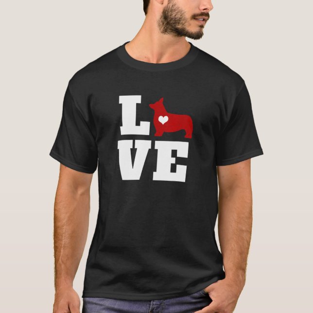 Corgi Love Cute Corgi T-Shirt (Front)