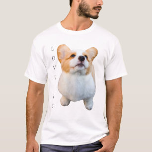 Corgi Love Is Dog Mum Dad Tee Puppy Pet Women Men