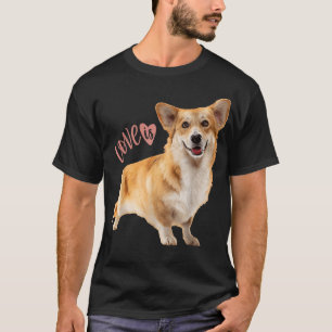 Corgi  Love Is Dog Mum Dad Tee Puppy Pet Women Men