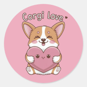 Corgi Love Sticker