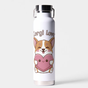 Corgi Love Water Bottle