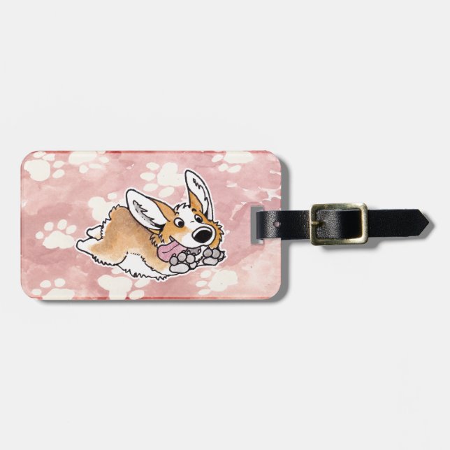 Corgi luggage tag (Front Horizontal)