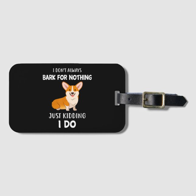 Corgi Luggage Tag (Front Horizontal)