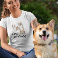 Corgi Mama Cute Watercolor dog