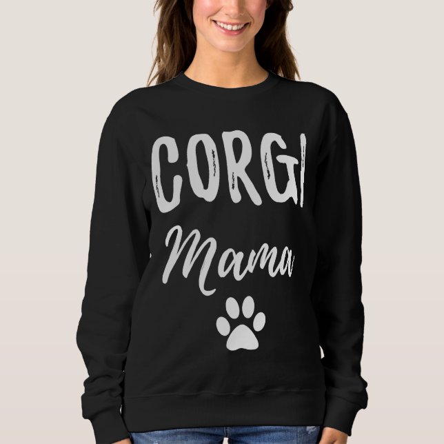 Corgi Mama Dog Mum Sweatshirt (Front)