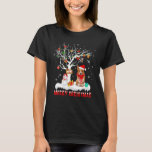 Corgi Merry Christmas Snowman Light Christmas Tree T-Shirt<br><div class="desc">Corgi Merry Christmas Snowman Light Christmas Tree</div>