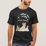 Corgi Merry Christmas Winter Tree With Snow Fallin T-Shirt<br><div class="desc">Corgi Merry Christmas Winter Tree With Snow Falling</div>