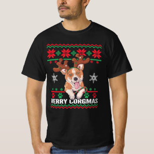 Corgi Merry Corgmas Ugly Christmas T-Shirt