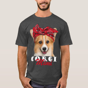 Corgi Mimi Cute Corgi Dog Bandanna  T-Shirt