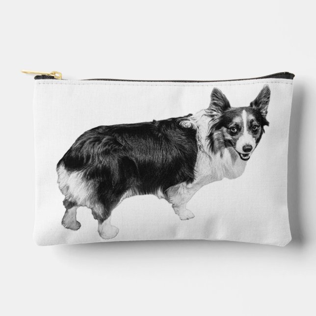 Corgi Morning Bright Accessory Pouch (Front)