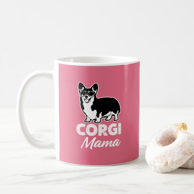 Corgi Mum Coffee Mug (With Donut)
