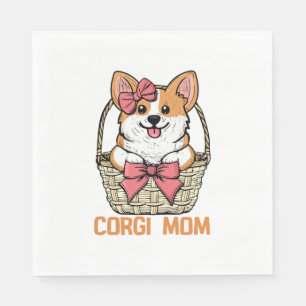 Corgi Mum Dog Owner Gift Women Corgi Mother Corgi Napkin
