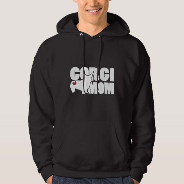 Corgi Mum  For Welsh Corgi Hoodie (Front)