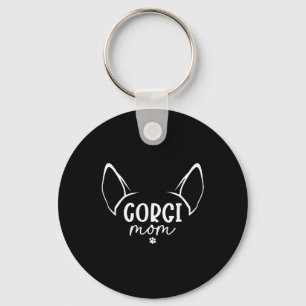 Corgi Mum Key Ring